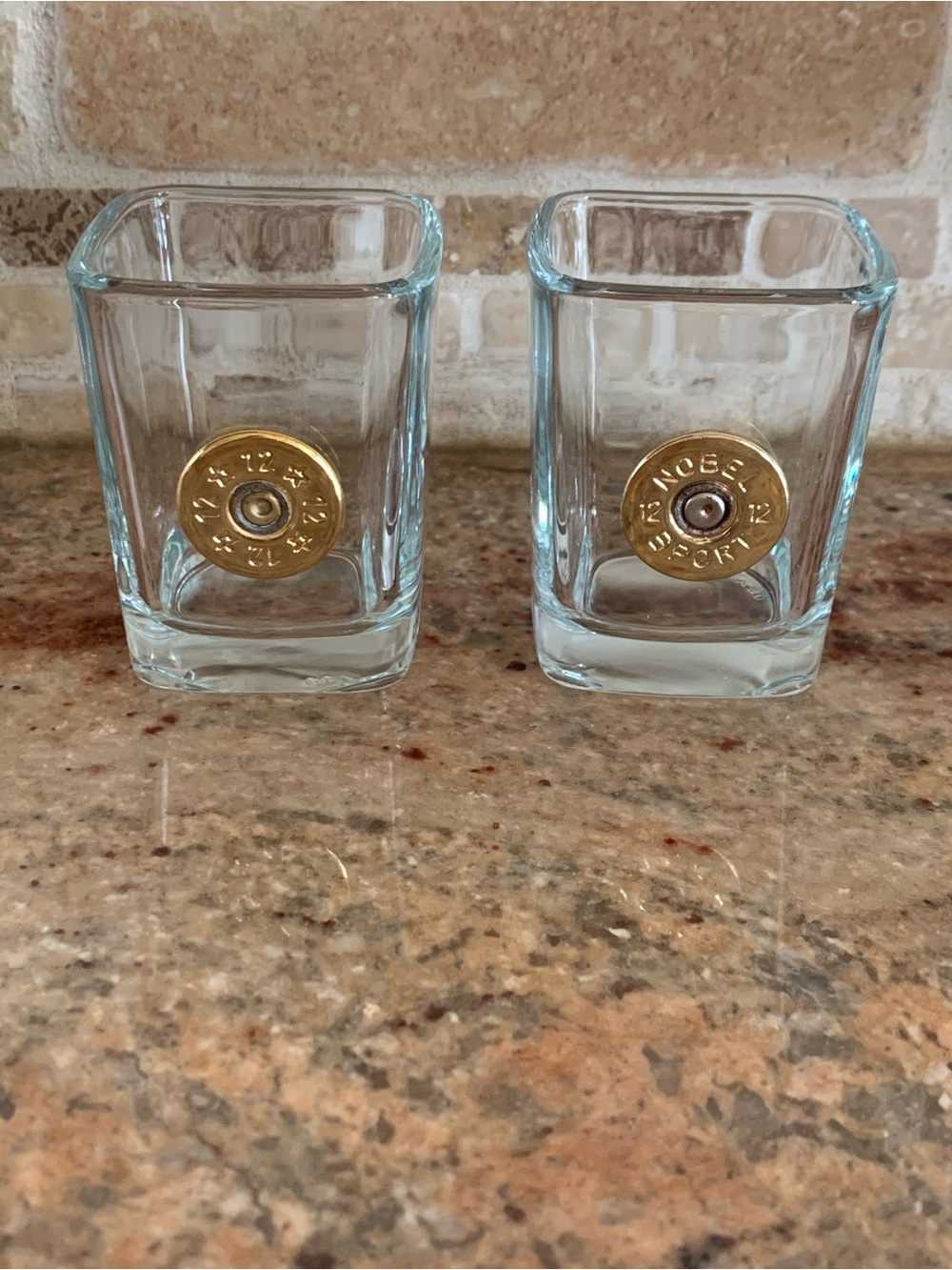 Handmade 12 Gauge Shotgun Shell Shot Glasses - Set of 2